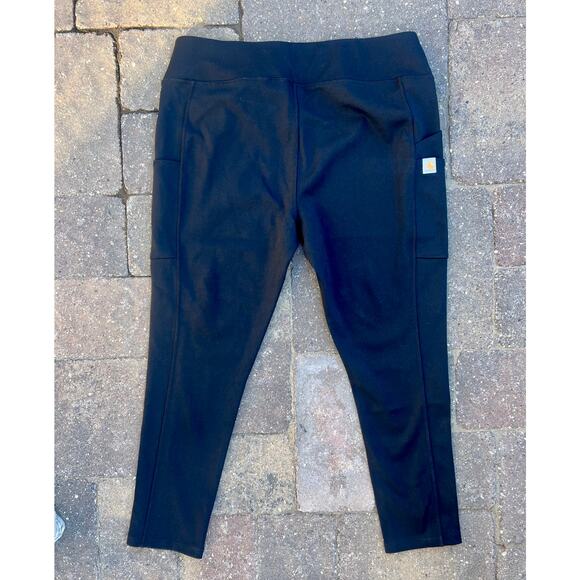 NWT Carhartt black fitted leggings size L (12-14) - Picture 2 of 4